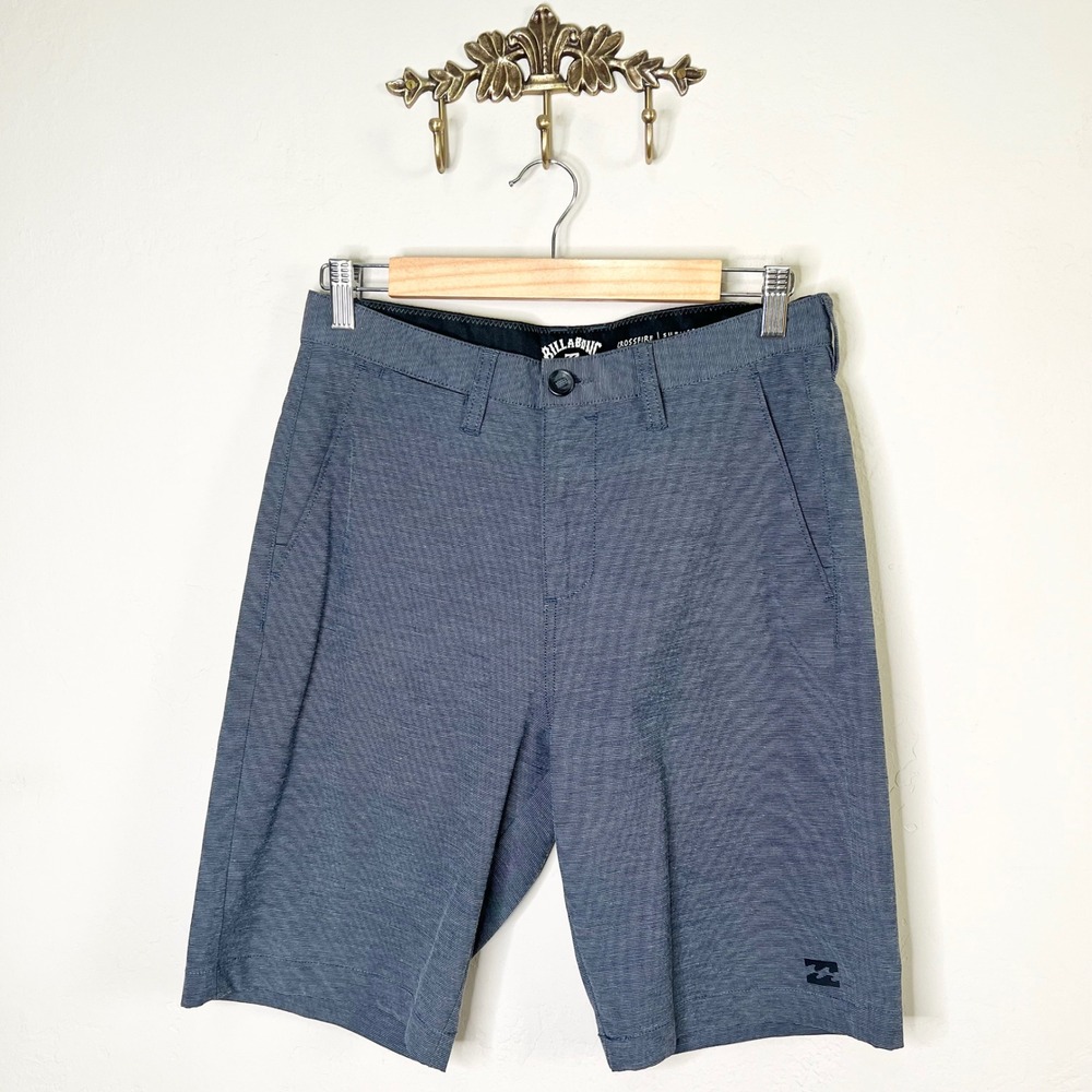 Billabong Crossfire‎ Submersibles Hybrid Shorts Size 29 Gray Heathered Stretch